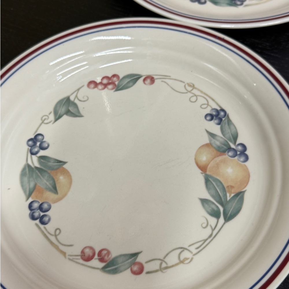 Corelle Abundance Cream Floral Lunch, Salad Dessert  Plates Vintage Set of 6 - Picture 12 of 16